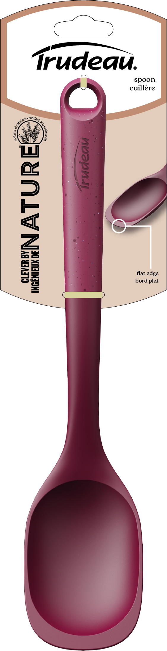 Trudeau Nylon Spoon – Burgundy by Kitchen Niche