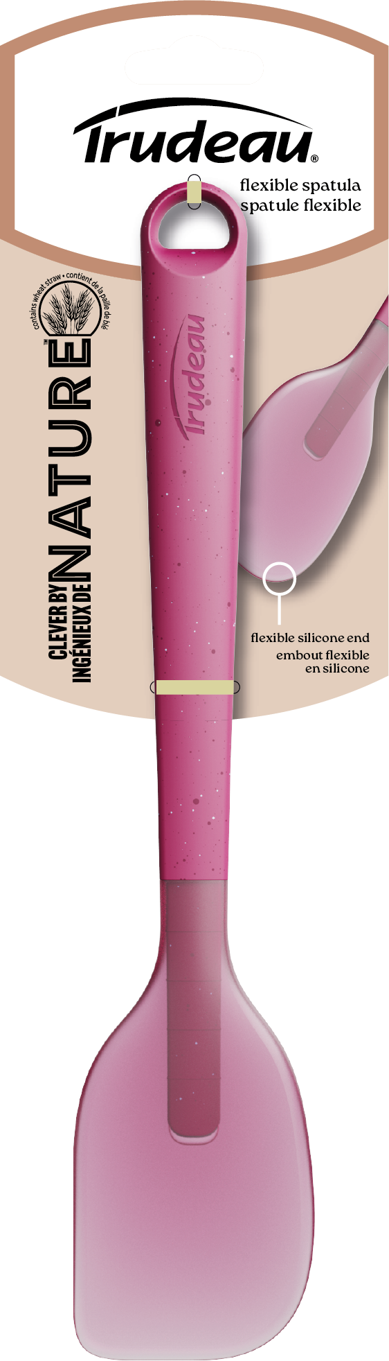 Trudeau Silicone Spatula – Burgundy by Kitchen Niche