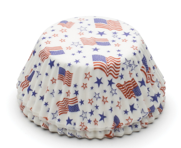 Fox Run Patriotic Bake Cups - 50 Pack