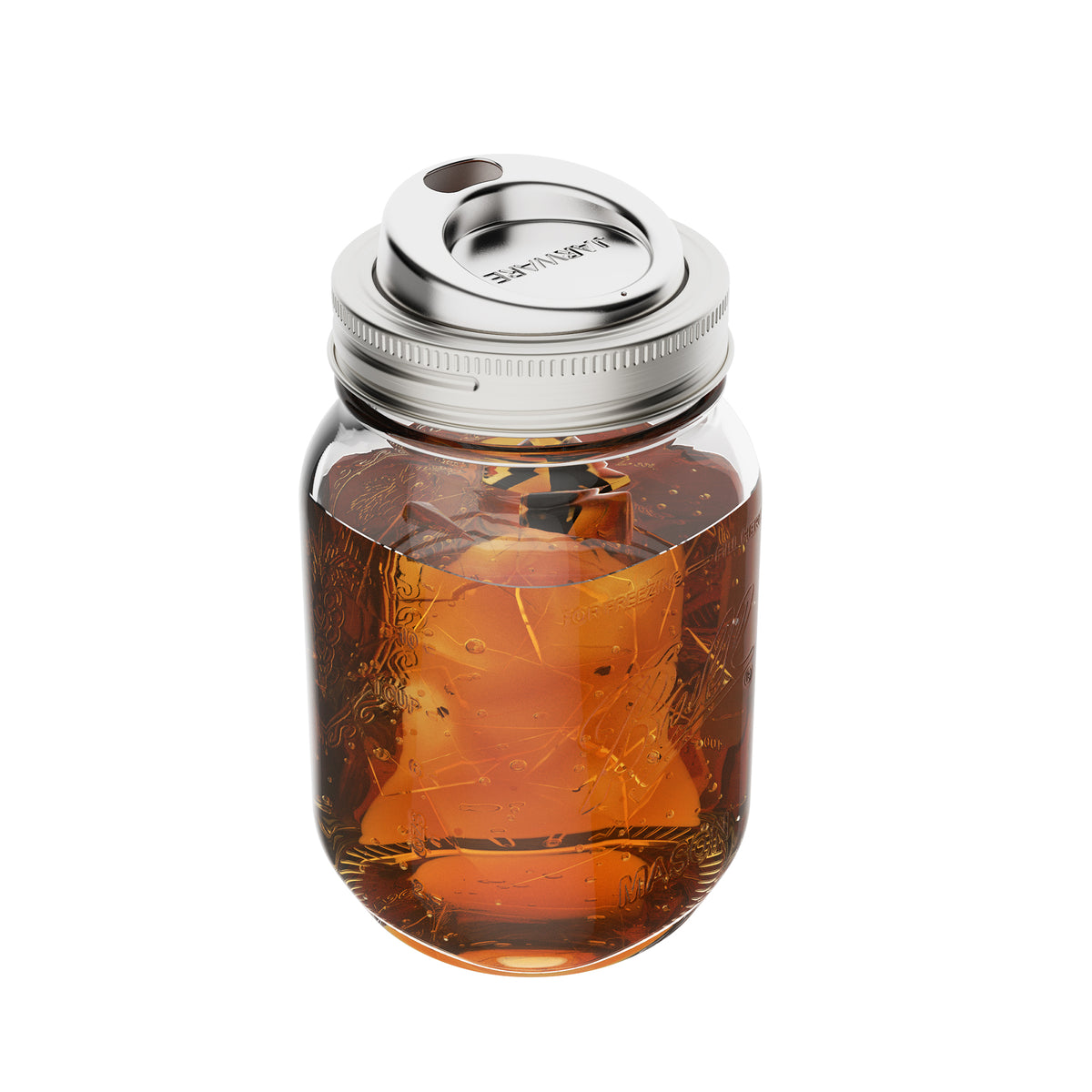Jarware Stainless Steel Drink Lids Set of 2