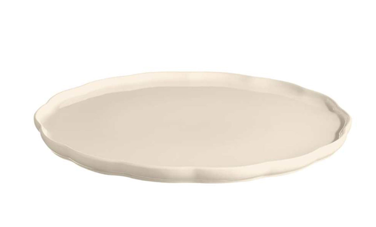 Emile Henry Madeleine Round Serving Plate - Argile - 31.5 x 2 cm