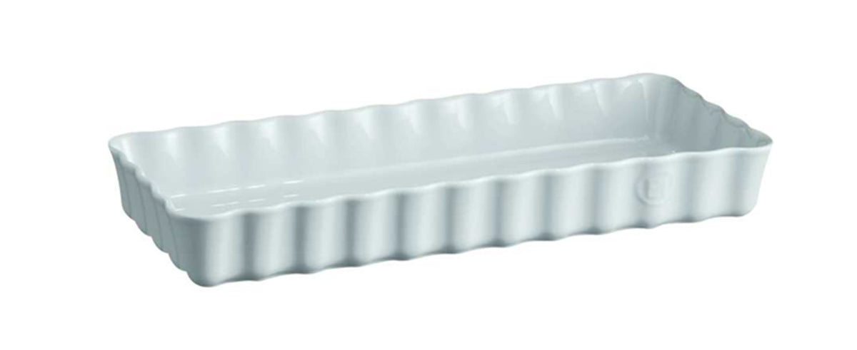 Emile Henry Slim Rectangular Tart Dish Ecume