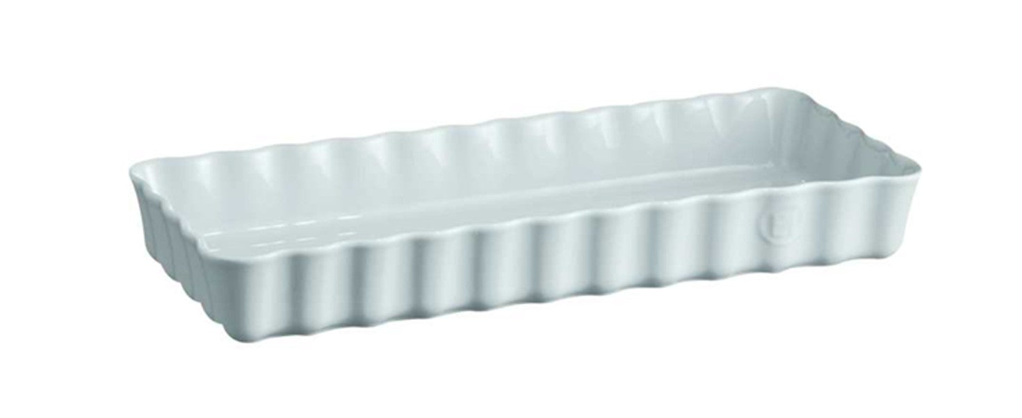Emile Henry Slim Rectangular Tart Dish Ecume