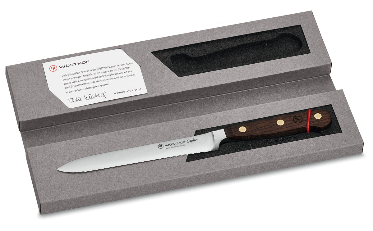 Wüsthof Crafter Serrated Utility Knife – 5" Wusthof by Kitchen Niche