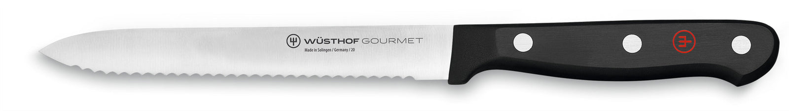 Wüsthof Gourmet Serrated Utility Knife – 5" Wusthof by Kitchen Niche