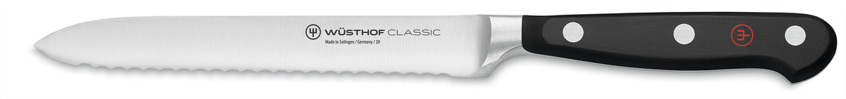 Wüsthof Classic Serrated Utility Knife – 5&quot; Wusthof by Kitchen Niche