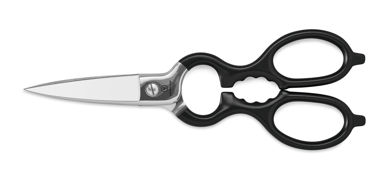 Wüsthof Kitchen Shears – Black Stainless Wusthof by Kitchen Niche