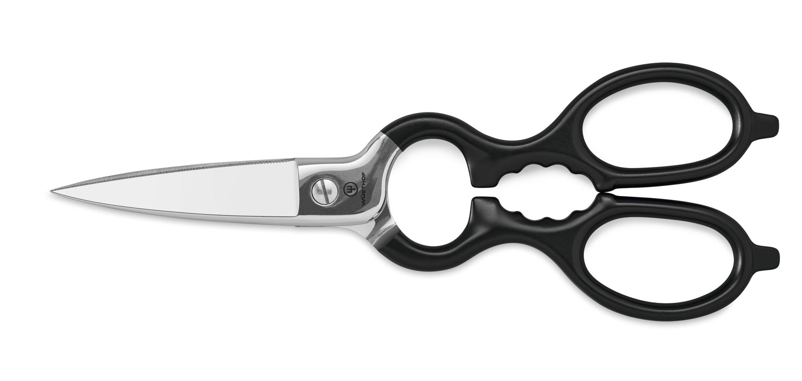Wüsthof Kitchen Shears – Black Stainless Wusthof by Kitchen Niche