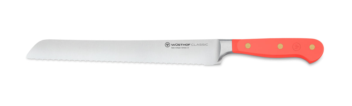Wüsthof Classic Coral Peach Double Serrated Bread Knife – 9" Wusthof by Kitchen Niche