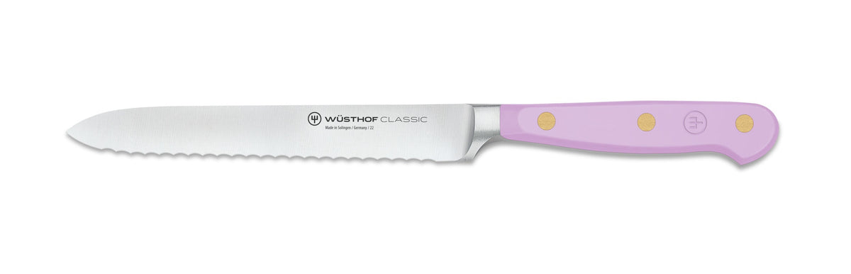 Wüsthof Classic Purple Yam Serrated Utility Knife – 5&quot; Wusthof by Kitchen Niche