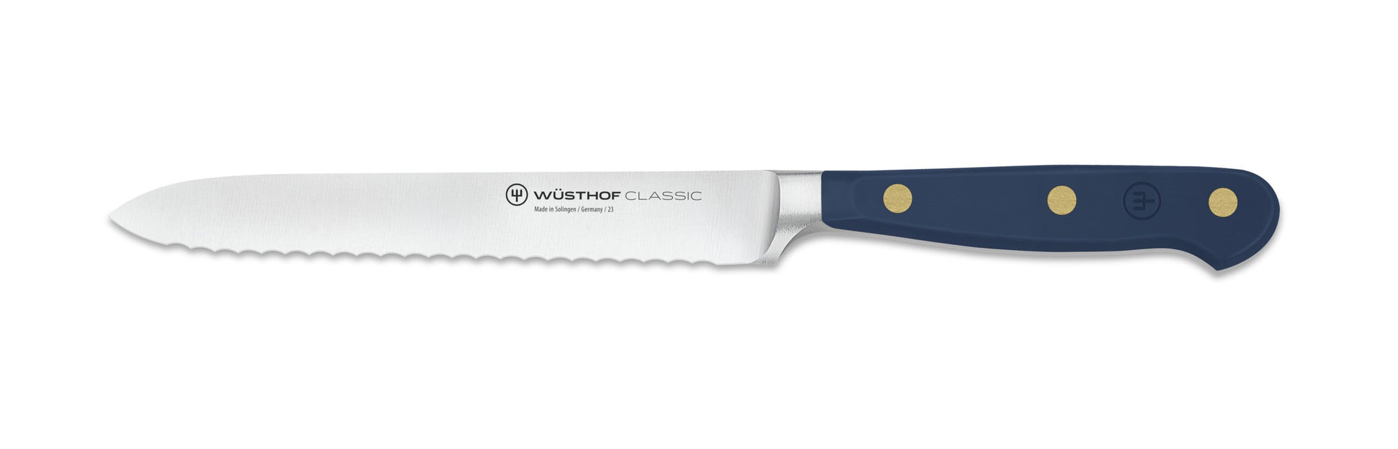 Wüsthof Classic Wild Blueberry Serrated Utility Knife – 5" Wusthof by Kitchen Niche