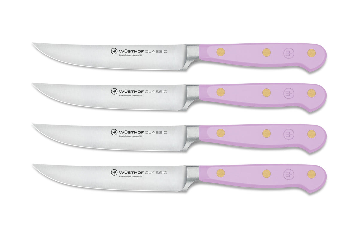 Wüsthof Classic Purple Yam Steak Knife Set – 4-pcs. Wusthof by Kitchen Niche