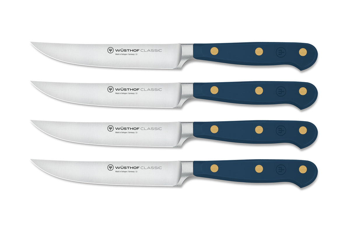 Wüsthof Classic Wild Blueberry Steak Knife Set – 4-pcs. Wusthof by Kitchen Niche