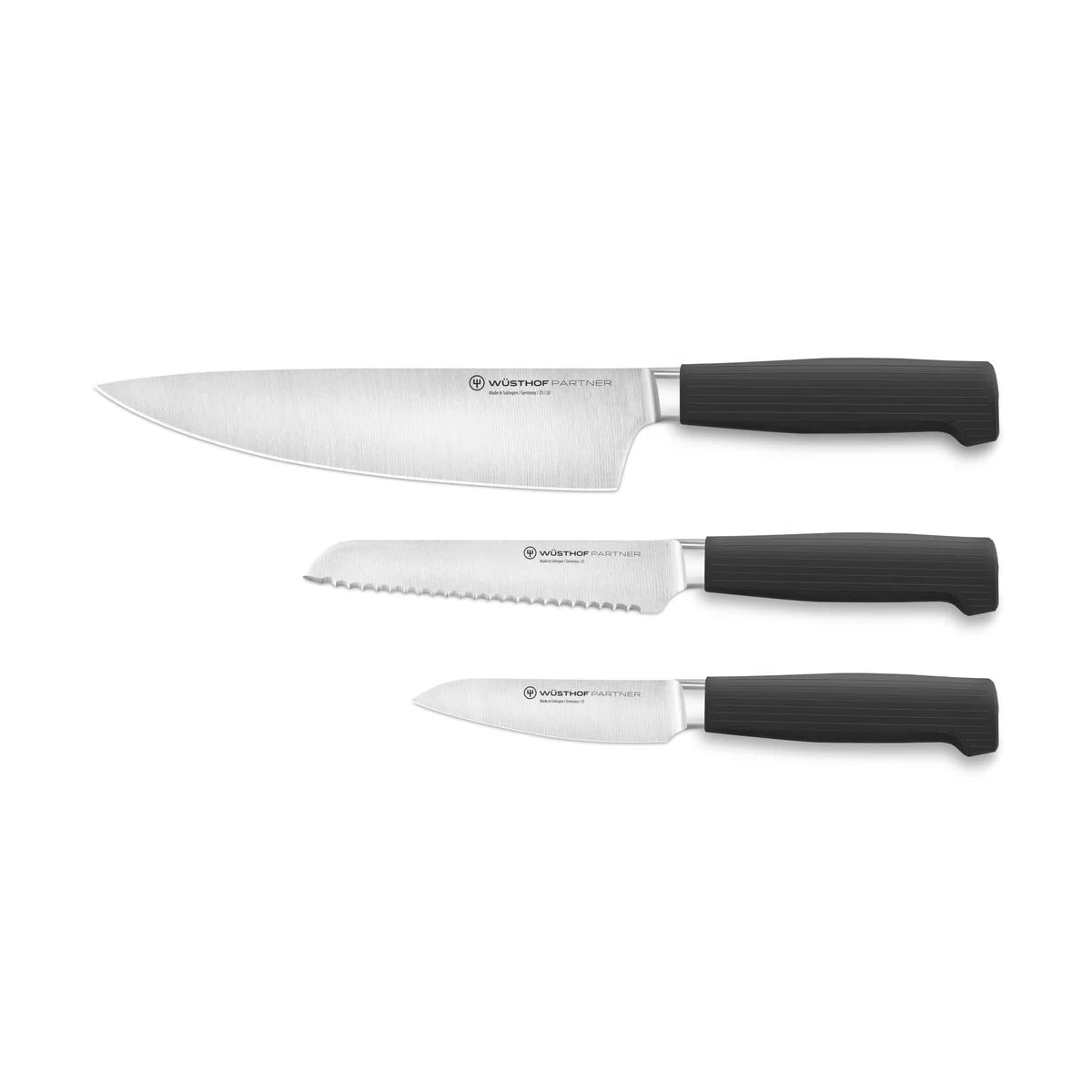 Wüsthof Partner Essential Starter Knife Set with Serrated Utility Knife – 3 pcs.