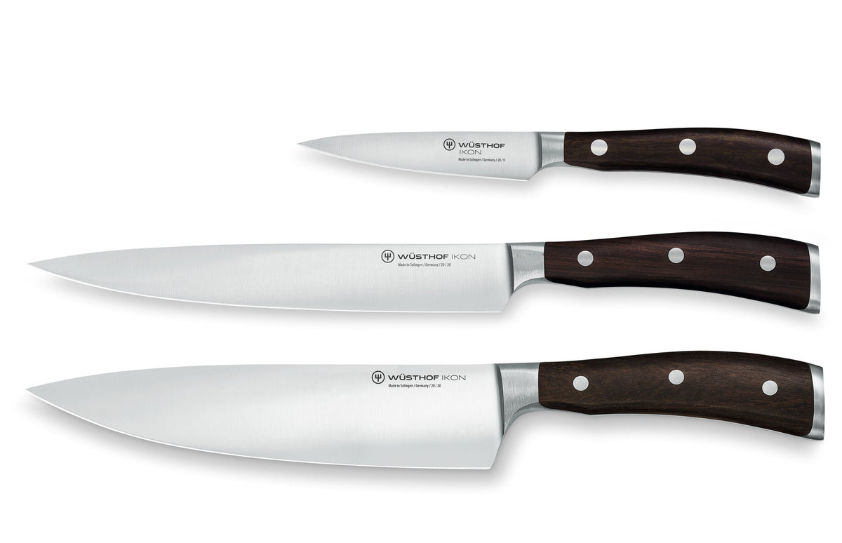 Wüsthof Ikon Utility Knife Set – 3 pcs. Wusthof by Kitchen Niche