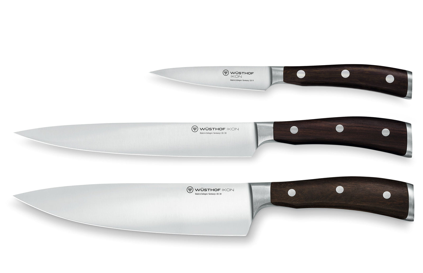 Wüsthof Ikon Utility Knife Set – 3 pcs. Wusthof by Kitchen Niche