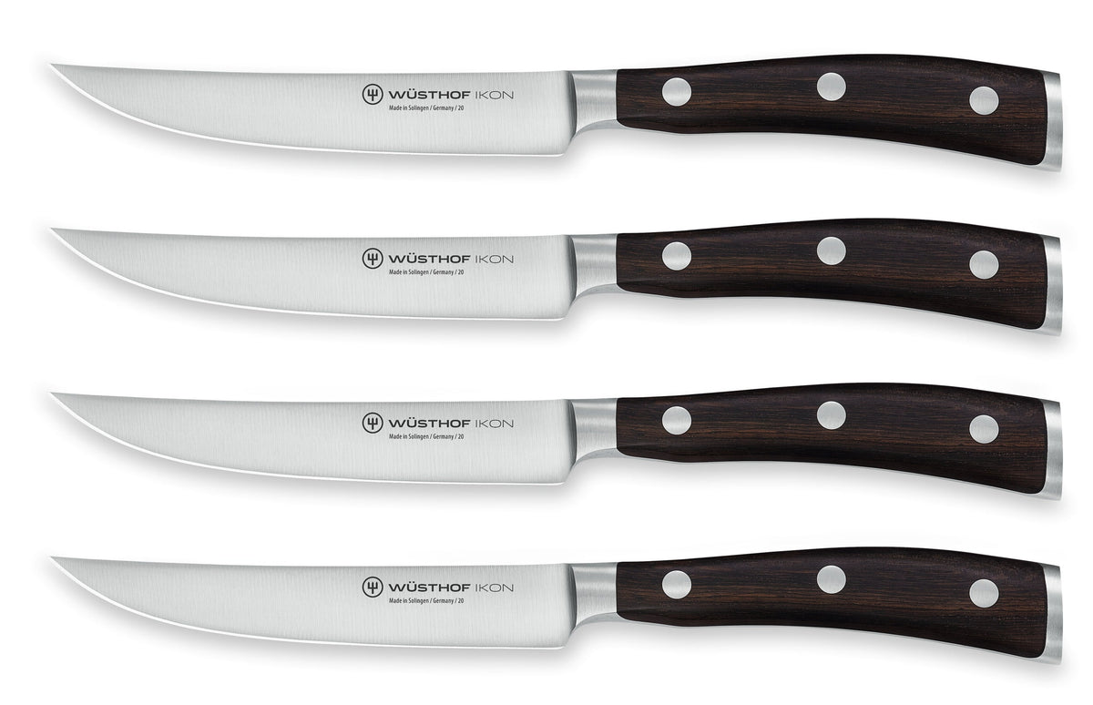 Wüsthof Ikon Steak Knife Set – 4 pcs. Wusthof by Kitchen Niche