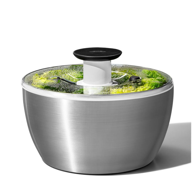 OXO Steel Large Stainless Steel Salad Spinner