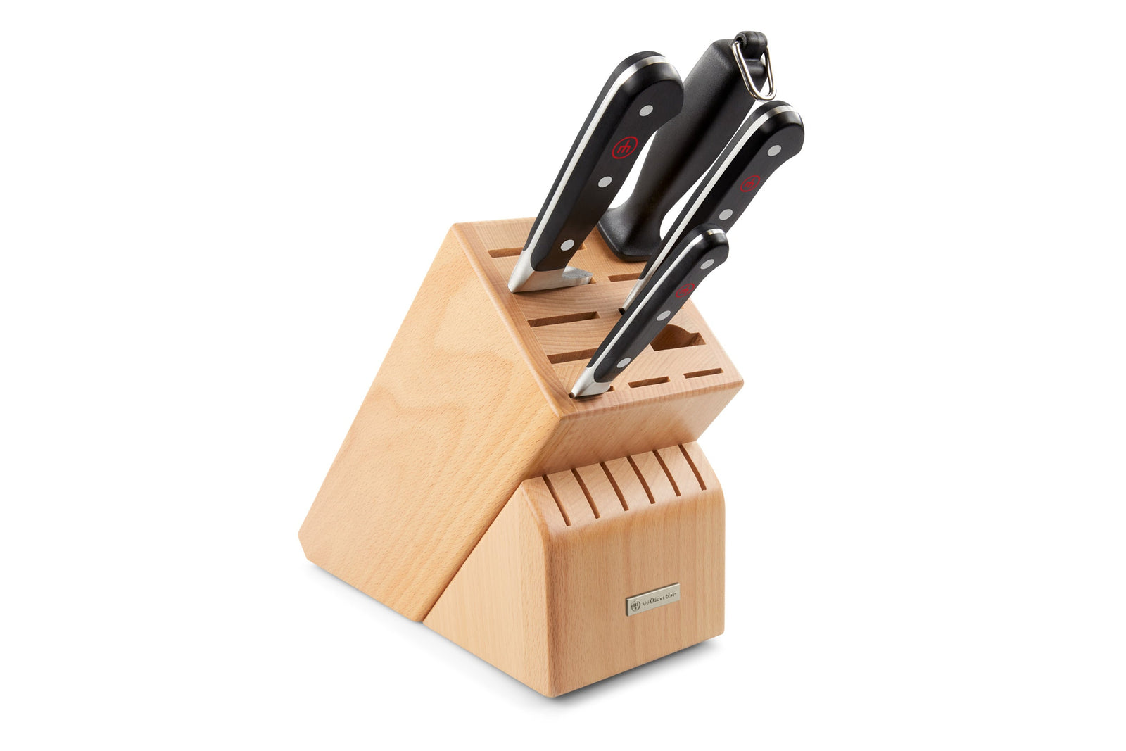 Wüsthof Classic Essential Knife Block Set Natural Beech – 5-pcs. Wusthof by Kitchen Niche