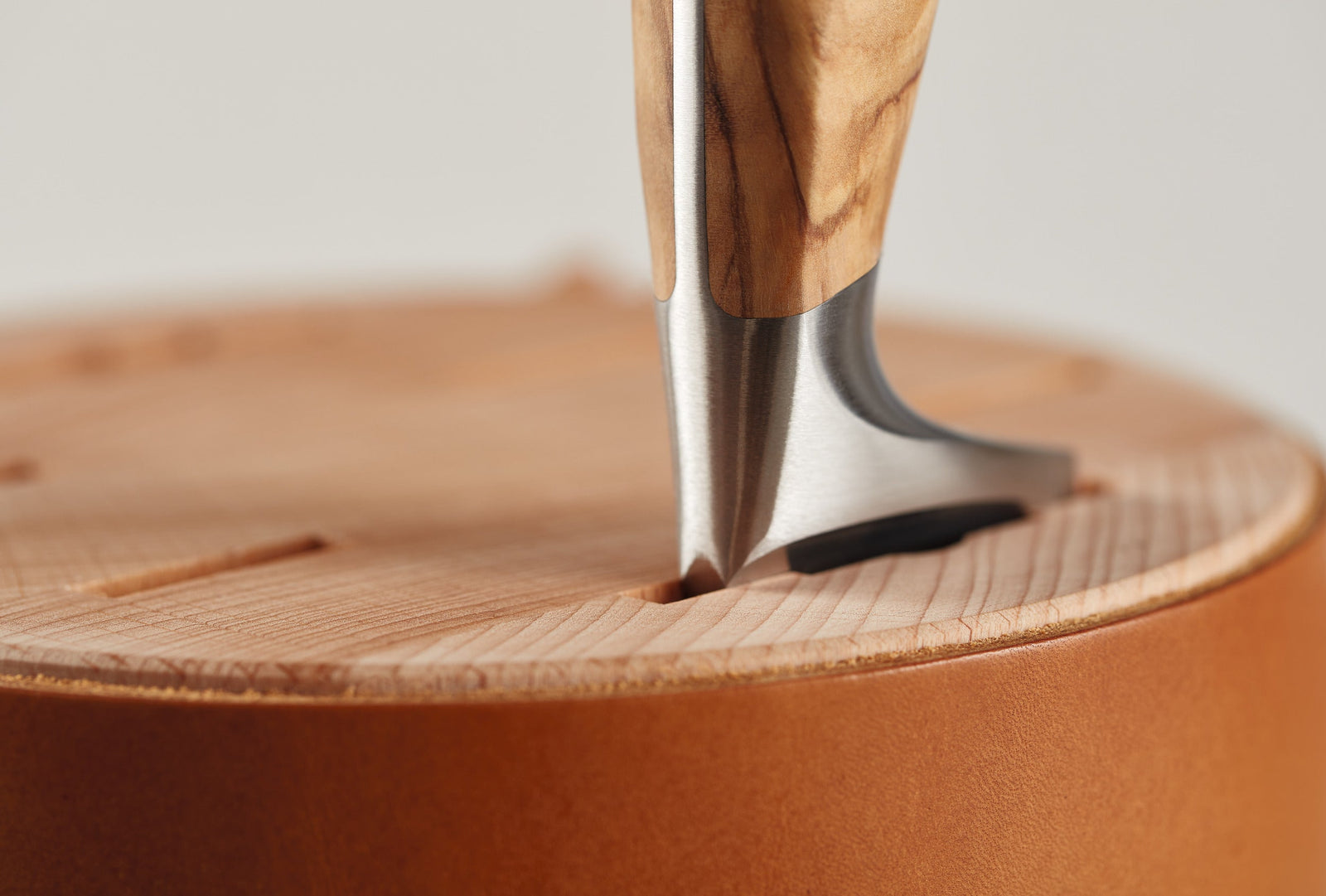 Wüsthof Amici Leather-Wrapped Knife Block Wusthof by Kitchen Niche