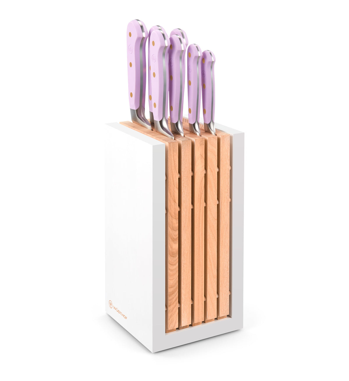 Wüsthof Classic Purple Yam Designer White Knife Block Set – 8-pcs. Wusthof by Kitchen Niche