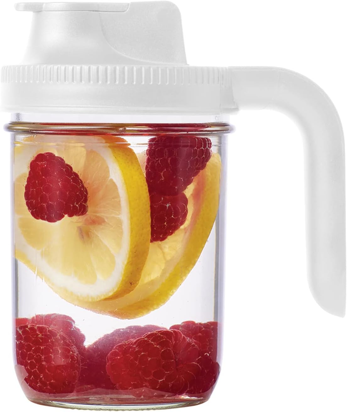 Jarware White Spout Lid Set with Handle