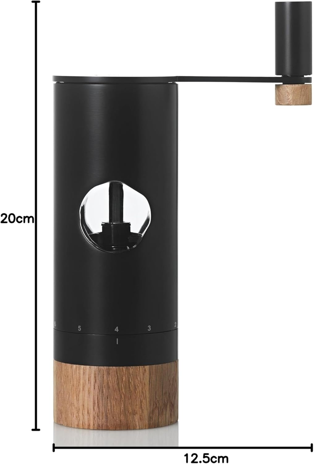 AdHoc PowerMill Stainless Steel Crank Handle Salt and Pepper Mill – 8" / 20 cm