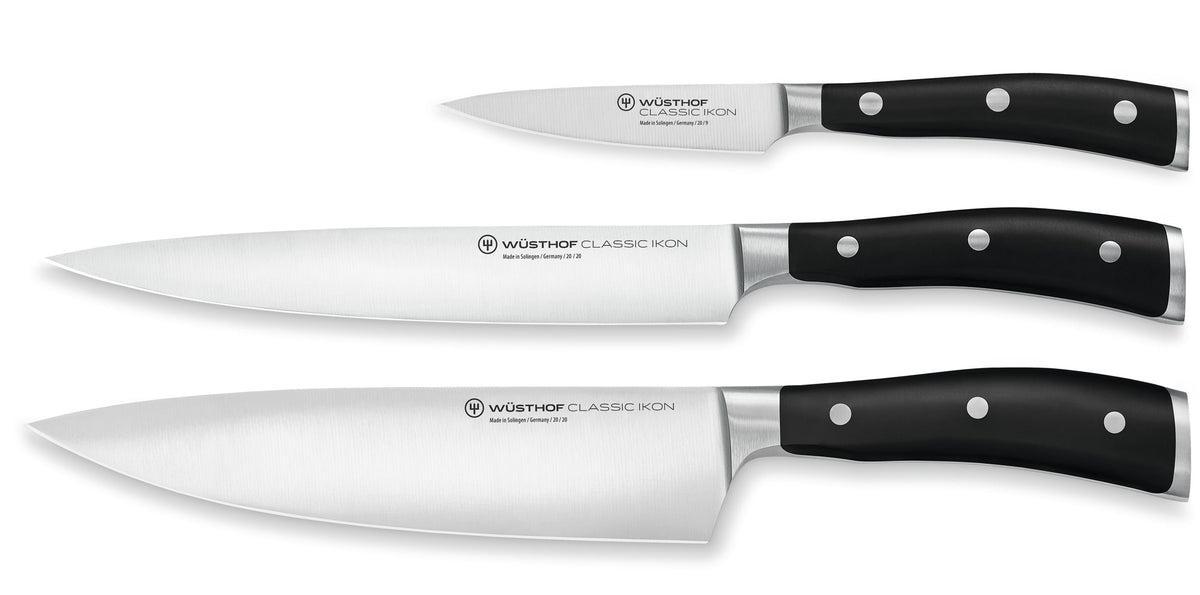 Wüsthof Classic Ikon Utility Knife Set – 3-pcs. Wusthof by Kitchen Niche