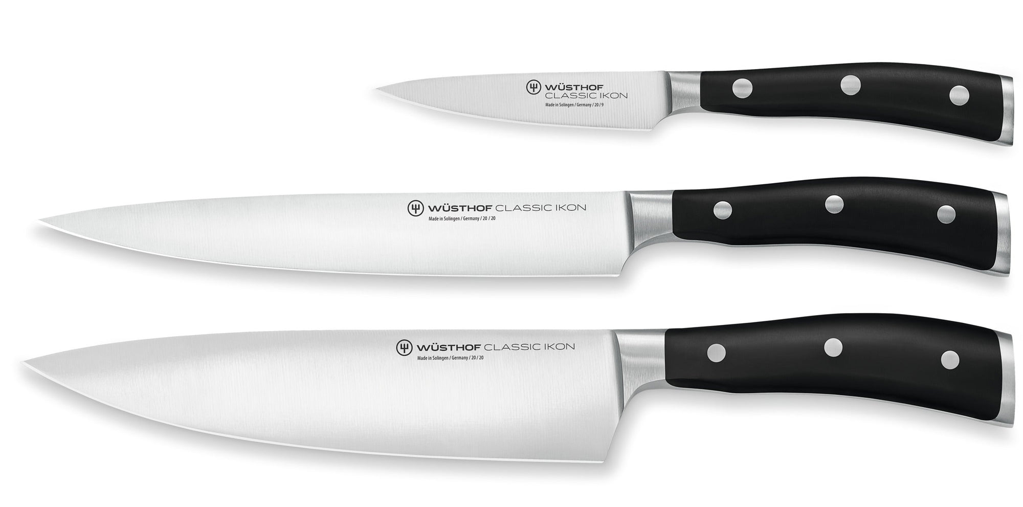 Wüsthof Classic Ikon Utility Knife Set – 3-pcs. Wusthof by Kitchen Niche