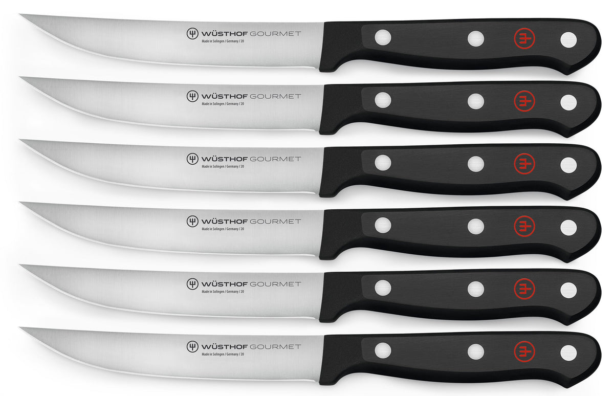 Wüsthof Gourmet Steak Knife Set – 6-pcs. Wusthof by Kitchen Niche