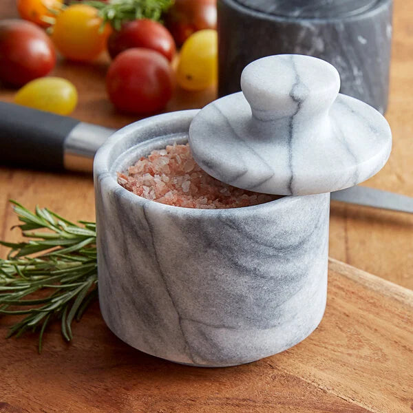 Fox Run White Marble Salt Cellar