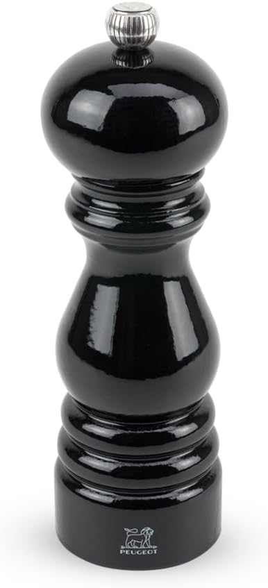 Peugeot Paris Classic Black Lacquer Pepper Mill – 18 cm