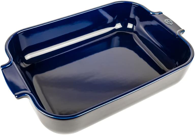 Peugeot Ceramic Baking Dish – Rectangular – Blue – 36 cm
