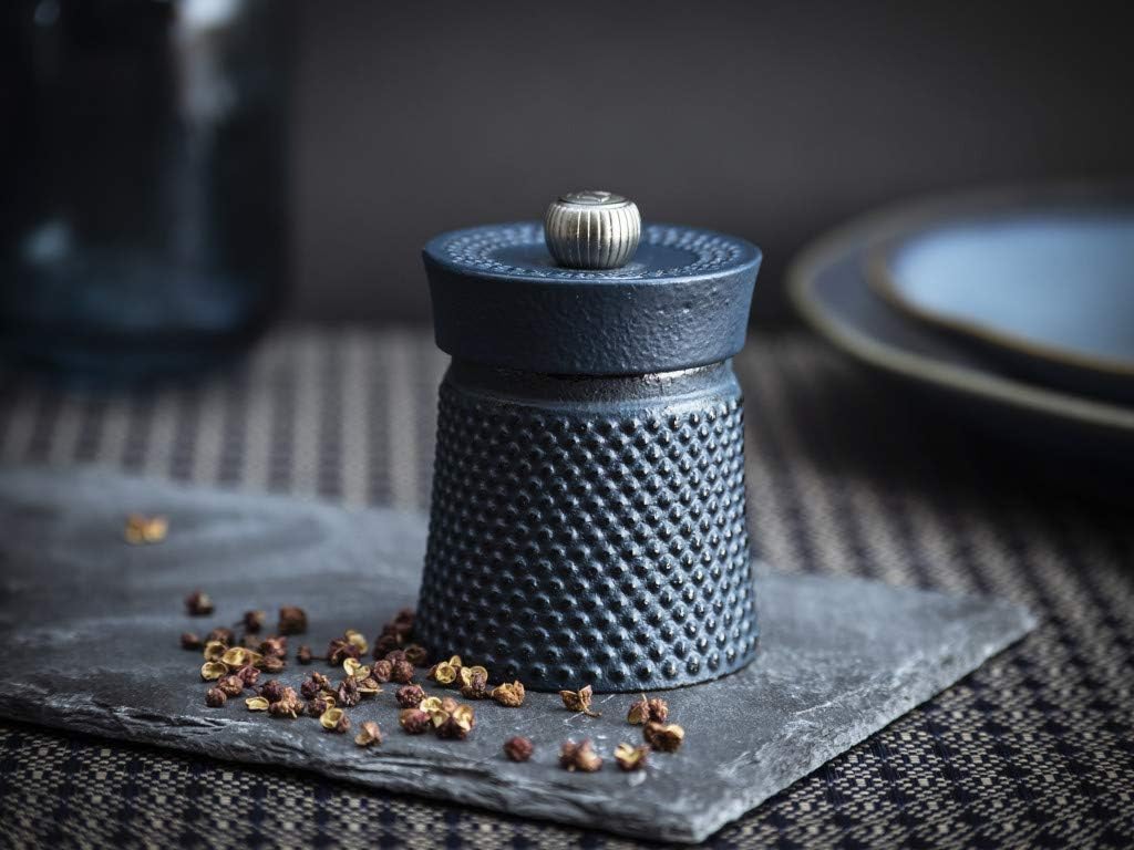 Peugeot Bali Fonte Blue Cast Iron Pepper Mill – 8 cm