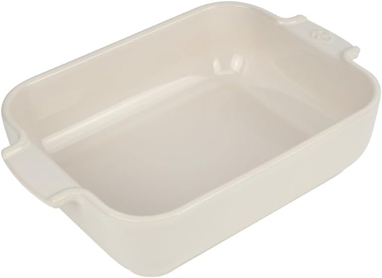 Peugeot Ceramic Baking Dish – Rectangular – Ecru – 25 cm