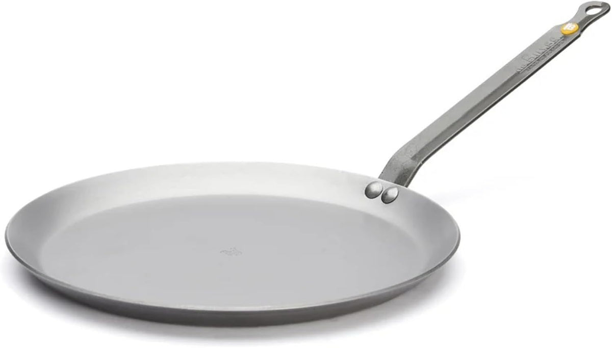 De Buyer Mineral B Element Steel Round Pancake Pan – 24 cm