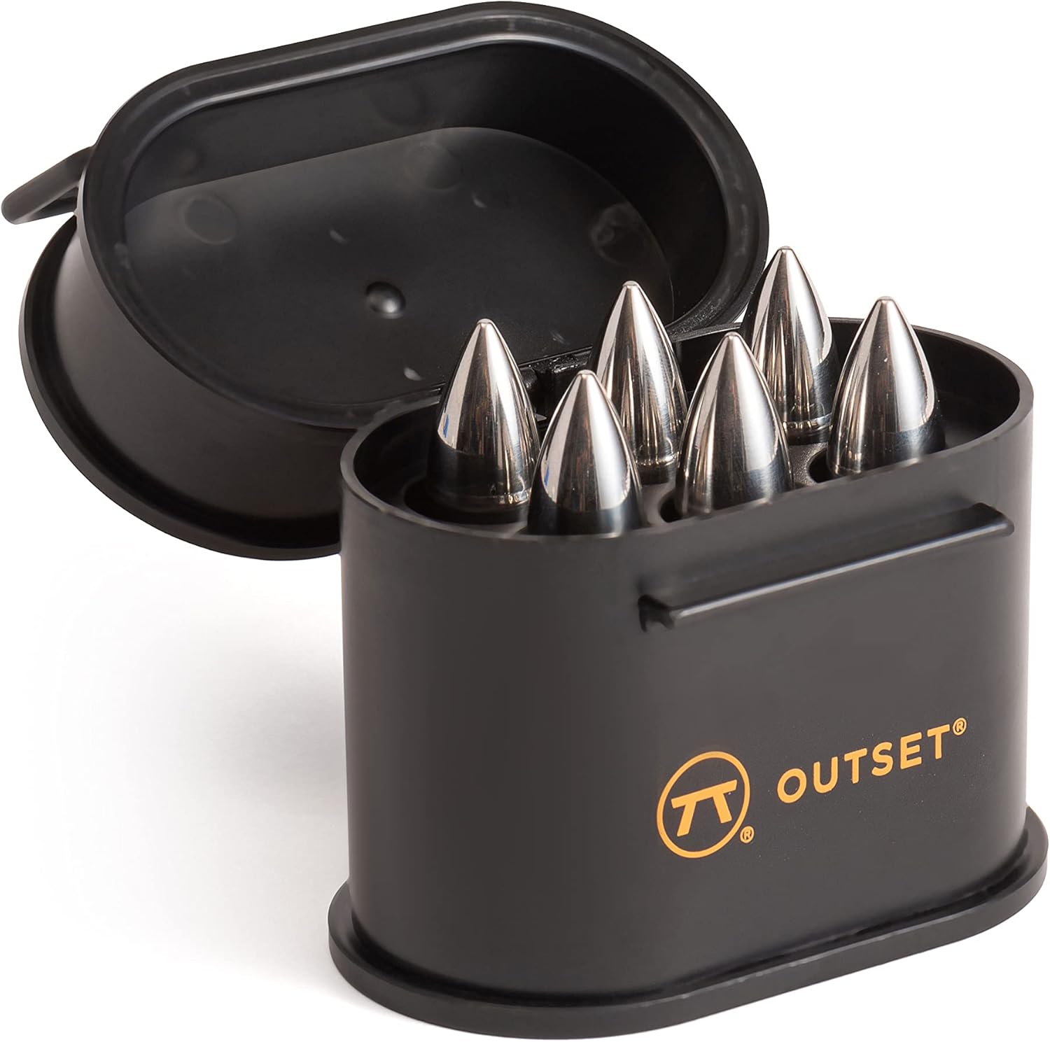 Outset Bullet Whiskey Chillers with Ammo Case