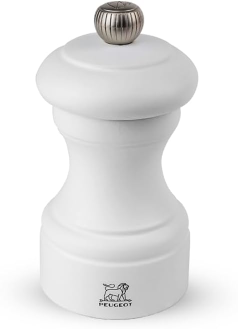 Peugeot Bistro Manual Pepper Mill – Matte White – 10 cm