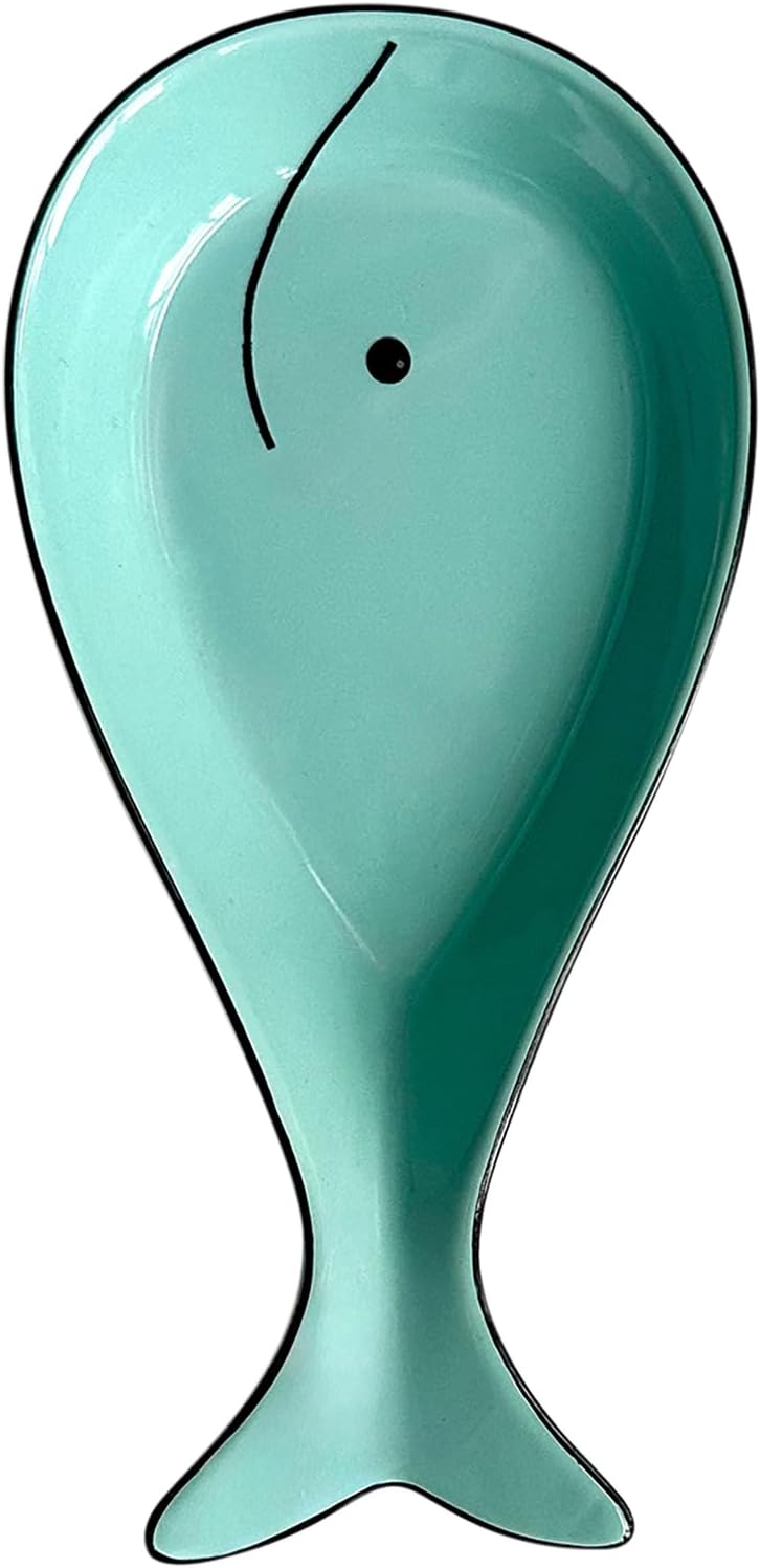 Fox Run Whale Ceramic Spoon Rest