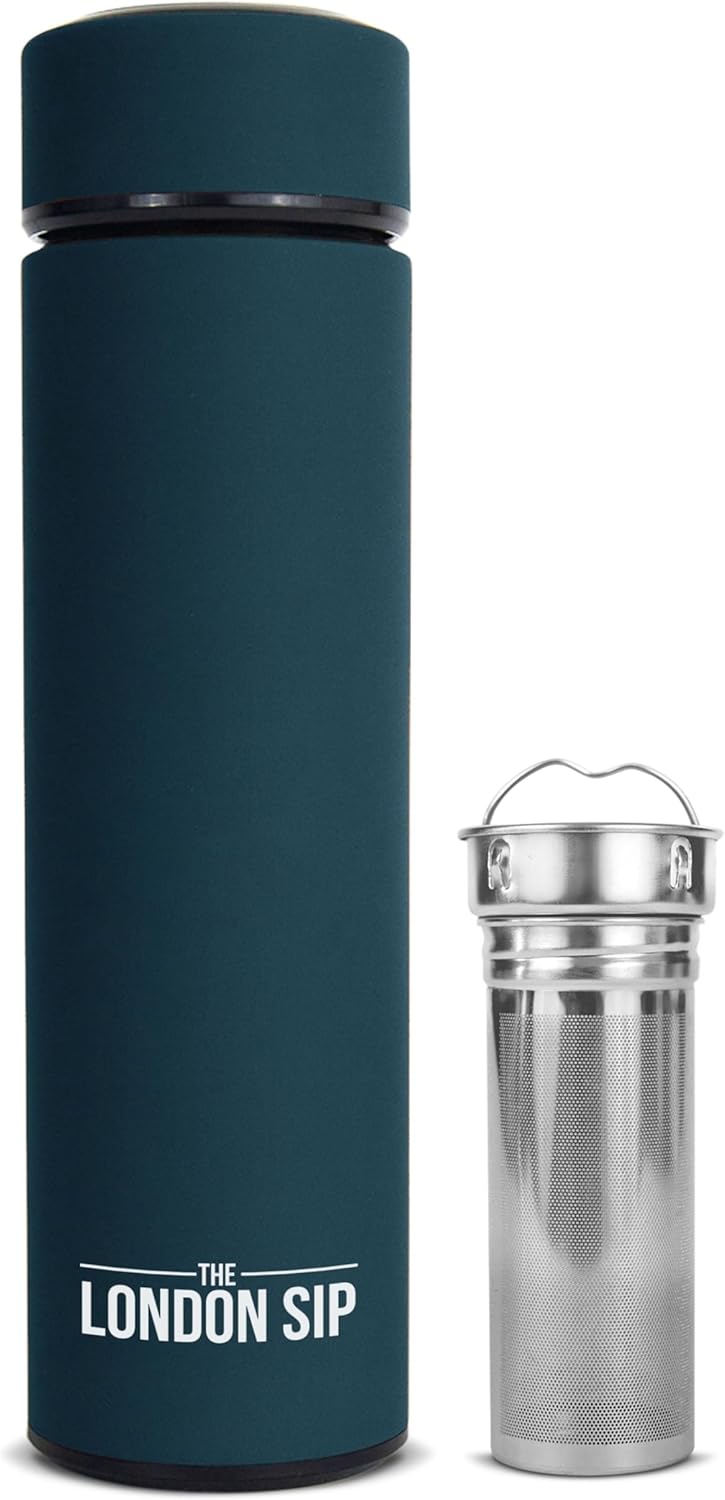 London Sip Tea Infuser Bottle – Teal – 16 oz