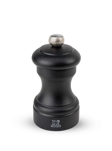 Peugeot Bistro Manual Salt Mill – Matte Black – 10 cm