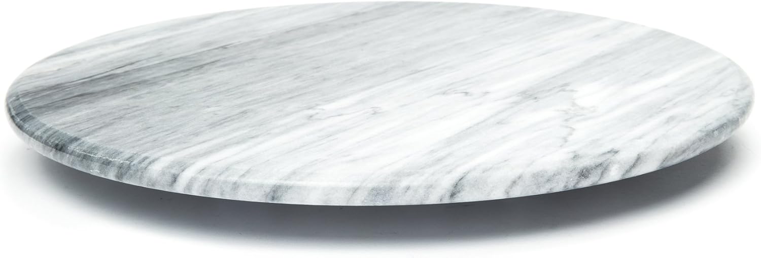 Fox Run White Marble Lazy Susan