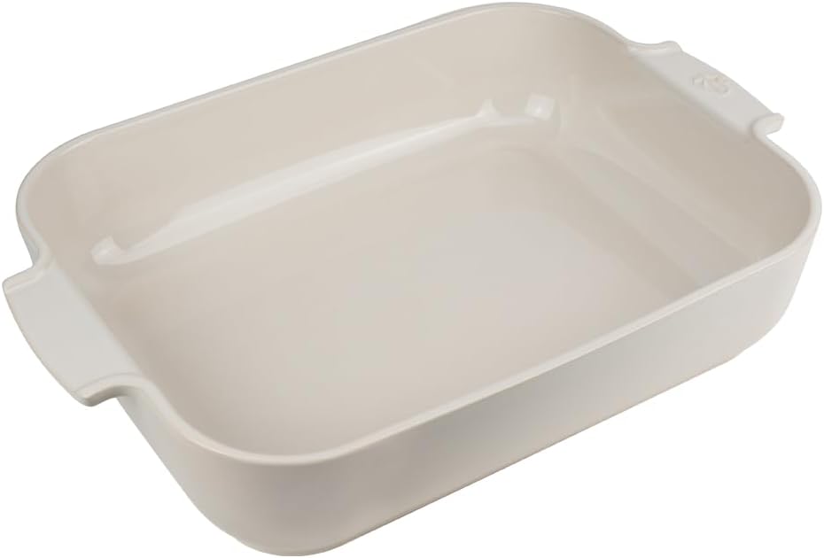 Peugeot Ceramic Baking Dish – Rectangular – Ecru – 40 cm