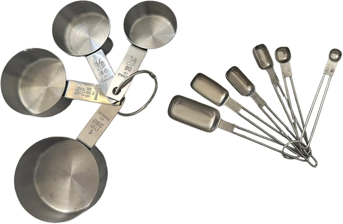 Fox Run Stainless Steel Measuring Cup &amp; Spoon Set of 10