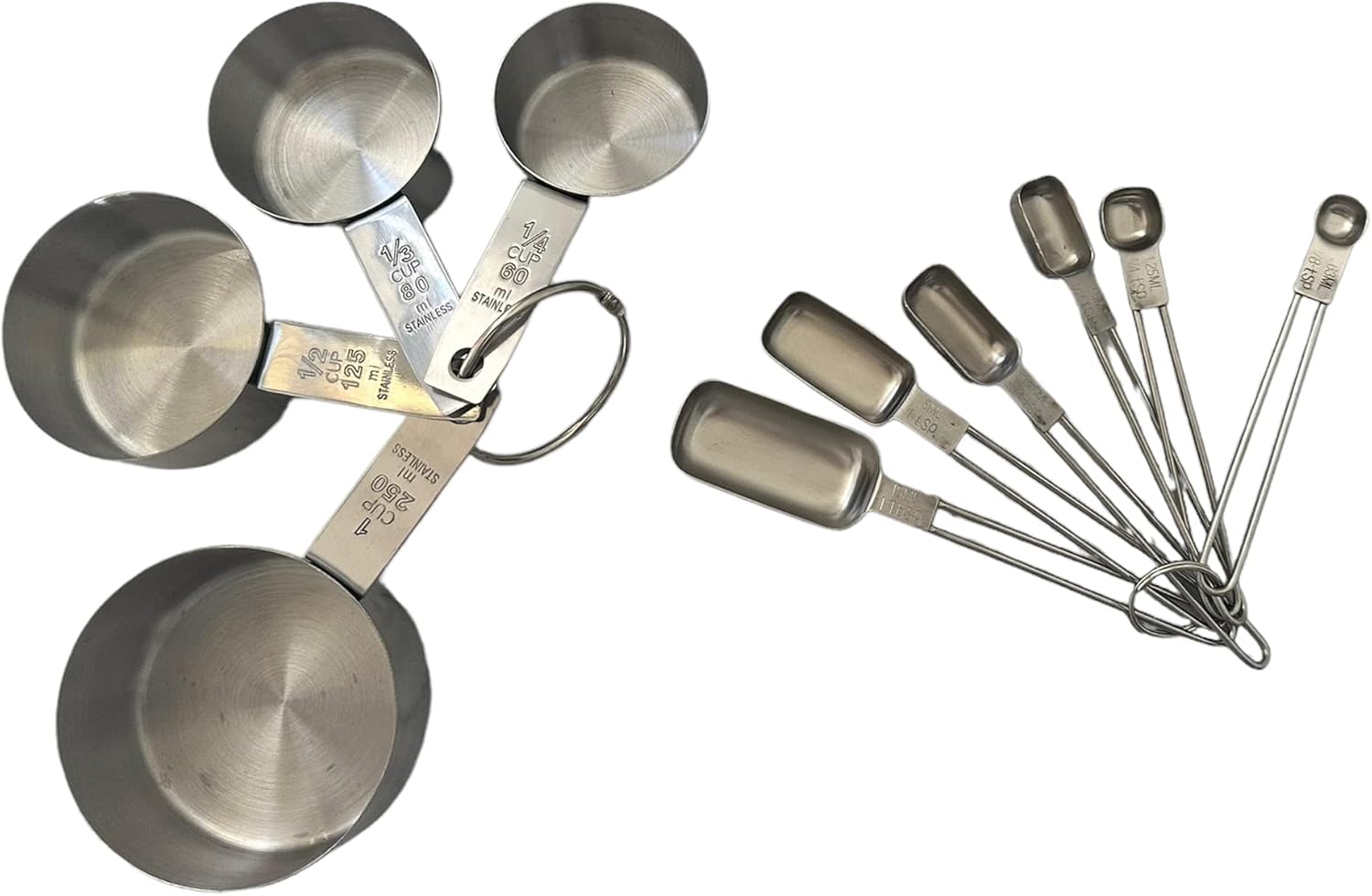 Fox Run Stainless Steel Measuring Cup & Spoon Set of 10