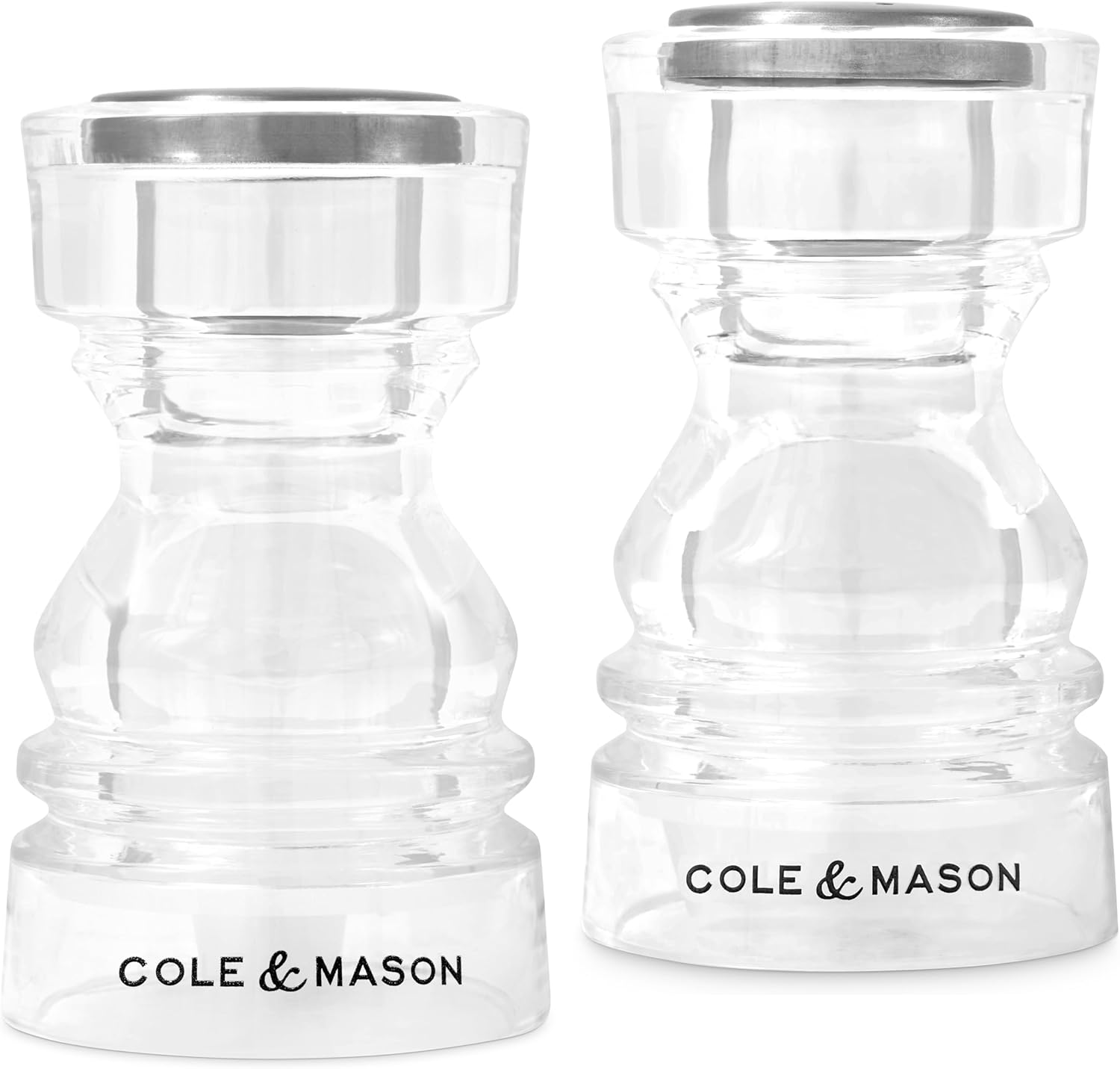 Cole & Mason London Mini Pepper & Salt Shaker Gift Set – Acrylic – 3" / 9 cm