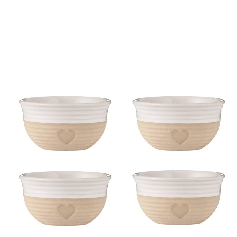 Mason Cash Rustic Mini Bowls Set of 4 Cream