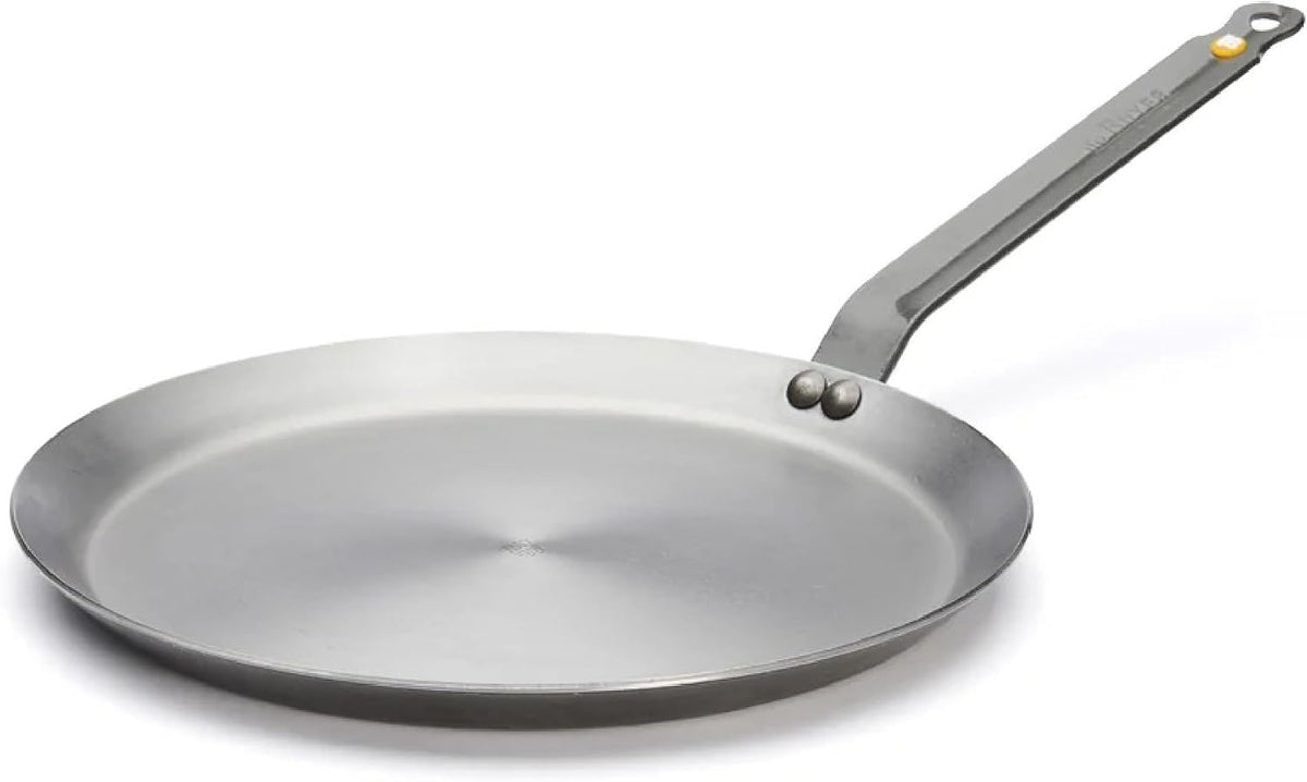 De Buyer Mineral B Element Steel Round Pancake Pan – 30cm