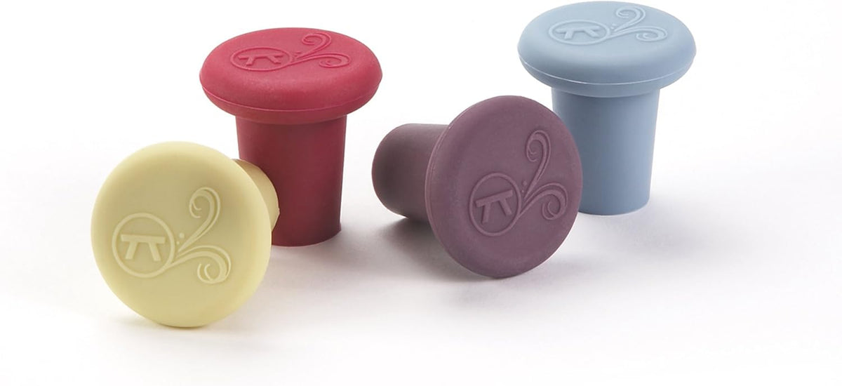 Outset Silicone Wine Stoppers – Set of 4
