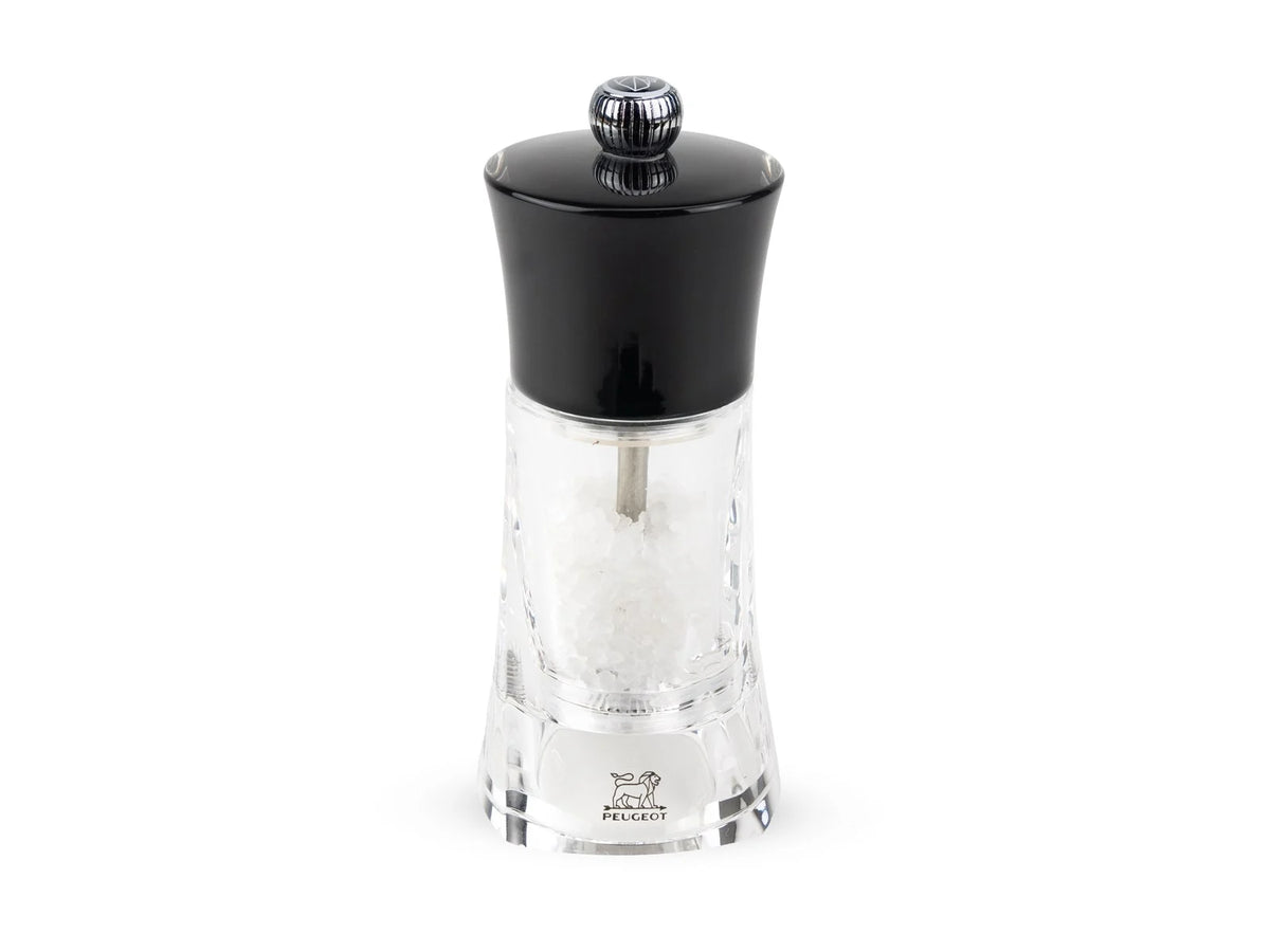 Peugeot Oléron/Molène Salt Mill – Black Acrylic – 12 cm